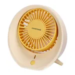 Przenośny wentylator stołowy, 4 łopatki, 3 prędkości, 1200 mAh 5V/USB