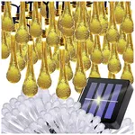 Lampki solarne 100 led łezki ogrodowe girlanda sople na taras balkon