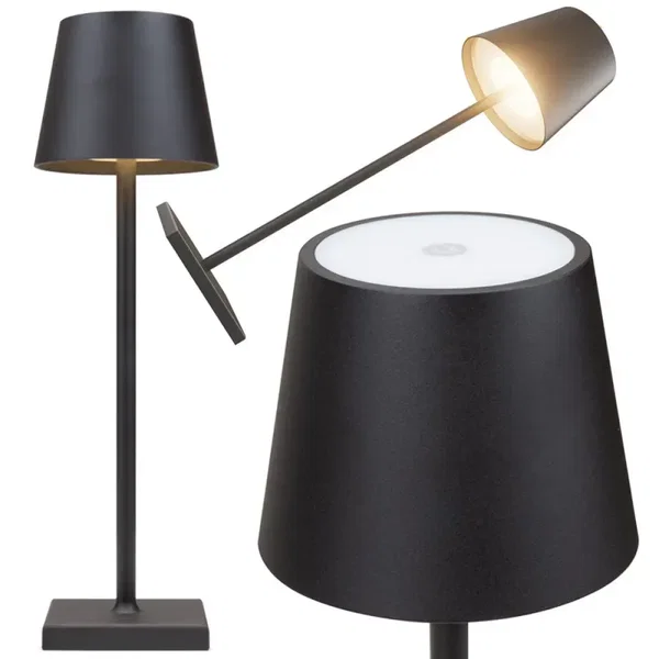 Lampka nocna stołowa dotykowa 3 stopniowa wysoka bezprzewodowa usb