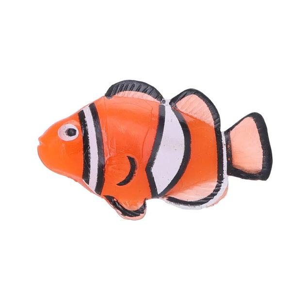 Sztuczna rybka błazenek nemo 6.5x3.5cm efektowna dekoracja do akwarium