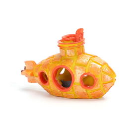 Łódź podwodna 12.5x6x8.5cm dekoracja z żywicy z podłączeniem do pompki