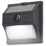 Solarna lampa ścienna kinkiet z czujnikiem matowa 7W 70lm 6500K 2tryby