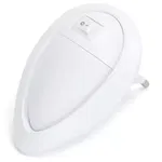 Lampka nocna LED ciepła 0.6W/20 lm wtykana do gniazdka z wyłącznikiem