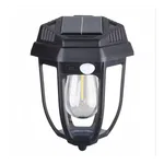 Lampa solarna kinkiet LED z ciepłą żarówką czujnikiem ruchu zmierzchu