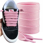 Sznurówki Różowe 150 cm Grube 15 mm Sznurowadła Do Sneakersów Skate D C Knu