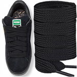 Sznurówki Szerokie Czarne Do Butów 15 mm Sznurowadła Do Adidasów 180 cm