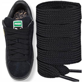 Sznurówki Szerokie Czarne Grube 15mm Sznurowadła Do Adidasów Mocne 90 cm