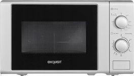 Exquisit Kuchenka Mikrofalowa 20L, 700W + Grill 1000W, 5, Srebrna