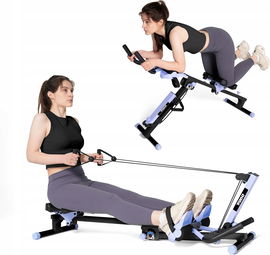 TODO Rower Wioślarski 3w1, Cichy, Trening Brzucha, 2 Poziomy, Do 120 kg