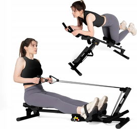 TODO Rower Wioślarski 3w1, Cichy, Trening Brzucha, 2 Poziomy, Do 120 kg