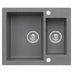 Zlewozmywak granitowy 1.5-komorowy bez ociekacza WESTA 80 moonlight grey