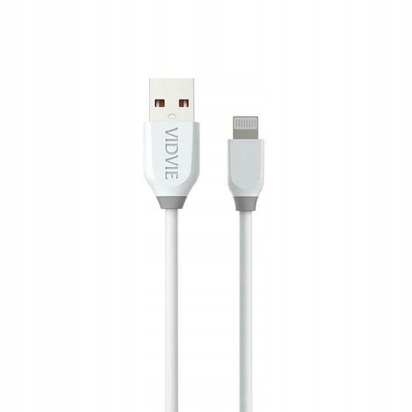 VIDVIE Kabel do IPhone USB Lightning 2m biały przewód do iPhone