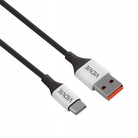 Kabel VIDVIE CB4014 USB/Type C 2.4A, 1m czarny