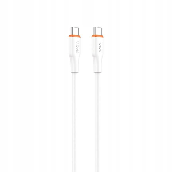 Kabel VIDVIE CB4031 Type C/Type C 60W, 1m biały