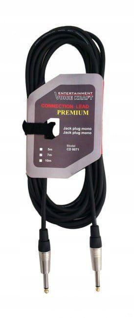 Kabel wtyk jack 6,3 mono - wtyk jack 6,3 mono 10m
