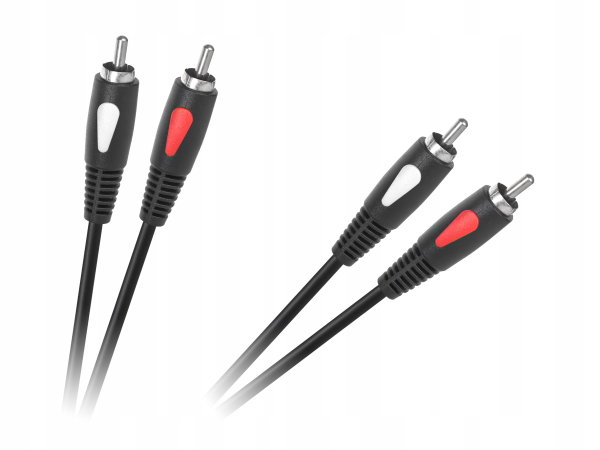 Przewód 2 RCA - 2 RCA 0,5m Cabletech Eco-Line