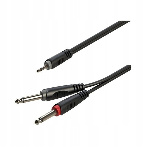 Kabel Audi 2x Duży Jack 6,3mm mono - Mały Jack 3,5mm stereo 2m