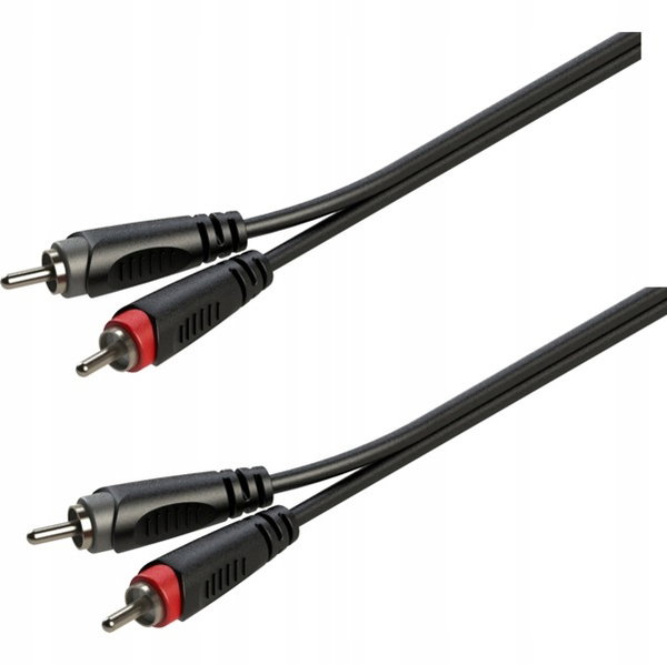 Przewód Kabel 2x Wtyk RCA - 2x Wtyk RCA 6m Męski chinch na Męski chinch