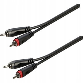 Przewód Kabel 2x Wtyk RCA - 2x Wtyk RCA 3m Męski chinch na Męski chinch