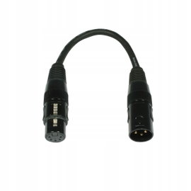 Kabel Przewód DMX ADAPTER DMX 3 na 5 pin Przejściówka 3 PIN na 5 PIN