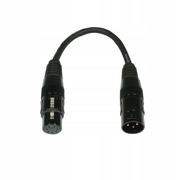 Kabel Przewód DMX ADAPTER DMX 3 na 5 pin Przejściówka 3 PIN na 5 PIN