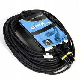 Przewód kabel DMX 3Pin do świateł 30m 110 ohm AC-DMX3/30