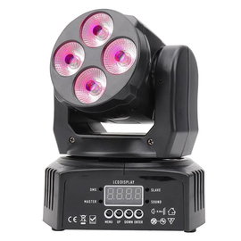 RUCHOMA GŁOWICA LED GŁOWA 4x8W RGBW DMX ŚWAITŁO DISCO