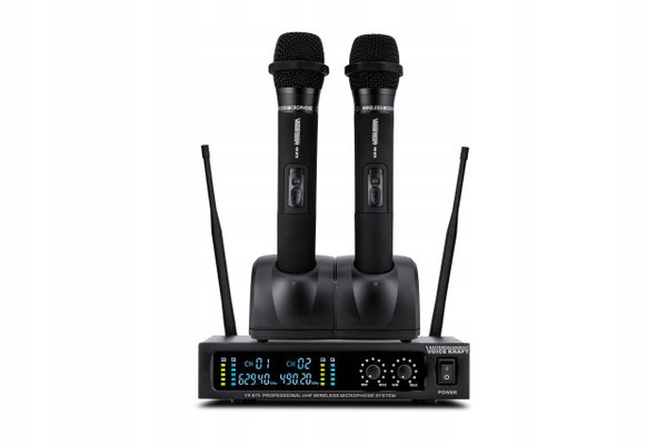 Mikrofony Bezprzewodowe Stacja Ładująca UHF VK675