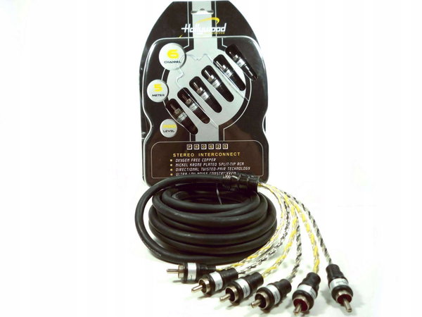 Hollywood PRO-625 - kabel sygnałowy audio 5m 6-Kan