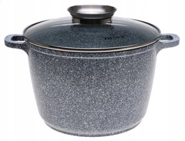 GARNEK Ceramiczny Marmurowy KOCIOŁEK Głęboki Wysoki 4l 20cm 3966