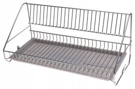 SUSZARKA DO NACZYŃ Ociekacz Stojąca Wisząca 50cm POLSKA Szara S1B