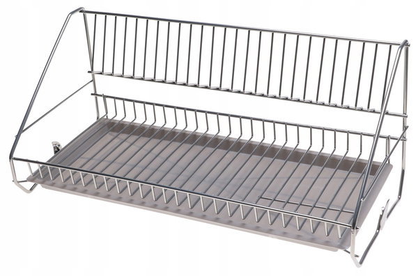 SUSZARKA DO NACZYŃ Ociekacz Stojąca Wisząca 50cm POLSKA Szara S1B