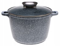 GARNEK Ceramiczny Marmurowy KOCIOŁEK Głęboki Wysoki 10l 28cm 3909