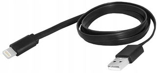 KABEL USB IPHONE Lightning 1m 8PIN Czarny Płaski 100cm 8471