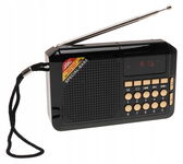Radio PRZENOŚNE Cyfrowe SOLARNE Małe FM Głośnik MP3 USB 4356