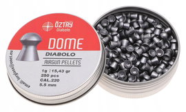ŚRUT DIABOLO Oztay DOME GRZYBEK 5,5mm WIATRÓWKA 250szt 5,5D