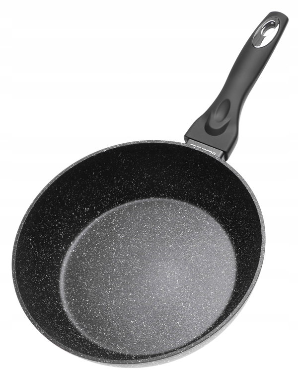 PATELNIA Głęboka Wysoka MARMUROWA 24cm Nieprzywierająca INDUKCJA Gaz 6026