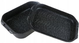 BRYTFANNA Gęsiarka MARMUROWA Patelnia GRILLOWA 2w1 Brytfanka 7,7L 34cm 1116