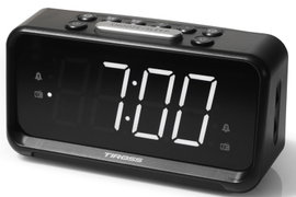 RADIOBUDZIK Budzik Z Radiem ALARMEM LED Radio FM 492