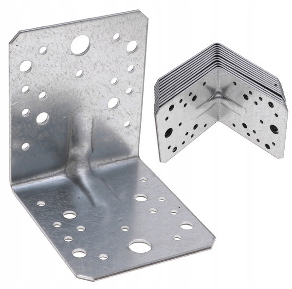 KĄTOWNIK Montażowy Ciesielski Z PRZETŁOCZENIEM 105x105x90mm 10szt