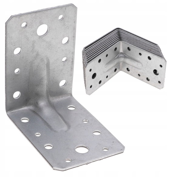 KĄTOWNIK Montażowy Ciesielski Z PRZETŁOCZENIEM 90x90x65mm 10szt KW909065