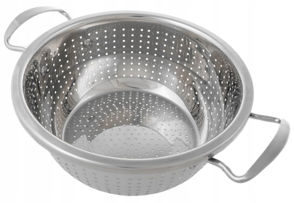 DURSZLAK SITKO Kuchenne Cedzak STALOWY Błysk Sito 22cm Koszyk A2029