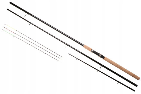WĘDKA Rumpol 390cm Method CARBON FEEDER 3,9m 180g 3 Szczytówki 110489