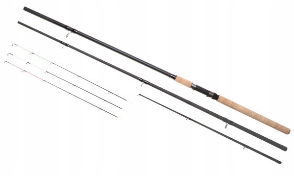 WĘDKA PRINCE 390cm Method FEEDER Carbon 3,9m 60-120g 3 Szczytówki 110311