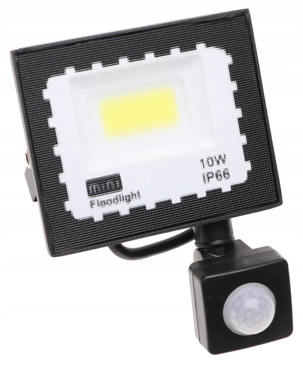 HALOGEN Naświetlacz Lampa LED COB z CZUJNIKIEM Ruchu Zmierzchu 10W 3006