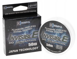 ŻYŁKA Wędkarska 50m 3G Invisible Monofilament 0,16mm 5,32kg ZI50