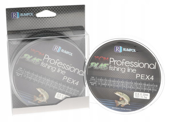 PLECIONKA Wędkarska PIKE PEx4 4 Splotowa 150m 300m 0,20mm 15,7kg PS150
