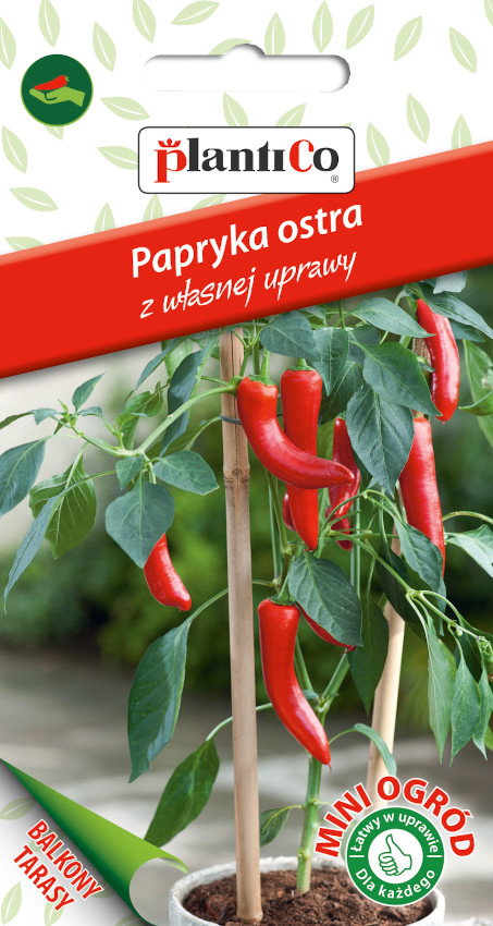 NASIONA Papryka Ostra Cyklon 0,2g PLANTICO Na Balkon Taras 426467