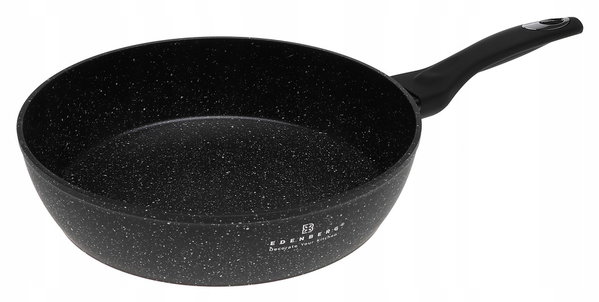 PATELNIA Głęboka MARMUROWA Nieprzywierająca POWŁOKA 24cm INDUKCJA GAZ 5706