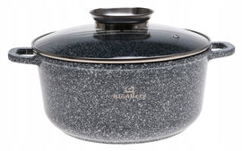 GARNEK MARMUROWY 26cm INDUKCJA 5,5l 3906